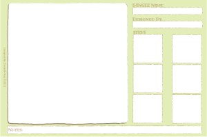 Blank Tangle Pattern Card 4x6 Template