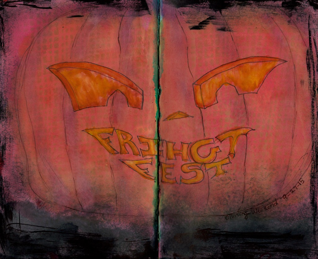 Flashback Friday: Frightful fun #art #ink #FrightFest #SixFlagsGreatAmerica
